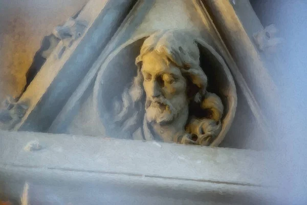 Sculpture Lion Dans Ville Venise Italie — Photo