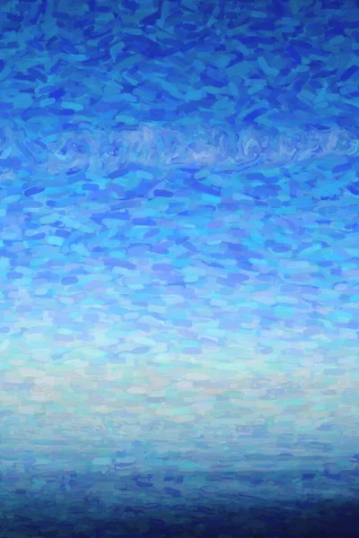 Mer Bleu Profond Avec Une Petite Quantité Nuages Dans Ciel — Photo
