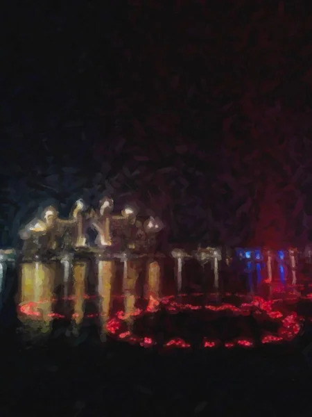Абстрактный Фон Красочных Огней — стоковое фото