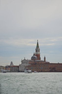 Venezia 'daki San Giorgio Maggiore Bazilikası. Venedik - 5 Mayıs 2019