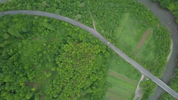 Top Βίντεο Κλιπ Του Όμορφου Αγροτικού Δρόμου Στα Καρπάθια Υψίπεδα — Αρχείο Βίντεο