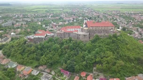 Popüler Bir Ukrayna Simgesi Olan Palanok Kalesinin Yüzyılda Inşa Edilmiş — Stok video