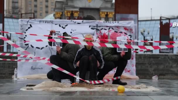 Vladimir Putin Lavrov Mishustin Dünya Nın Güvenliğe Htiyacı Var Meydan — Stok video