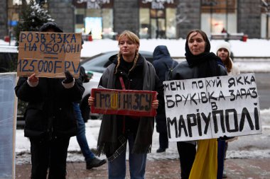 Ukraynalı aktivistler yolsuzluğa karşı düzenlenen bir gösteride 