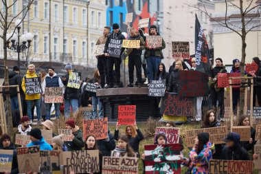 Ukrayna 'da barışçıl bir gösteride 