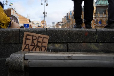 Kyiv 'de halka açık bir protesto için 