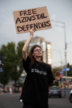 Ukraynalı kız 18 Ağustos 2024 'te Kyiv' de 