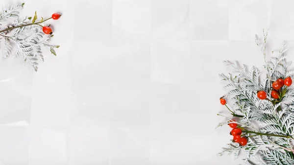 크리스마스 장식용 대리석 대리석 크리스마스 인사말 크리스마스 평평하게 위에서 바라본 — 스톡 사진