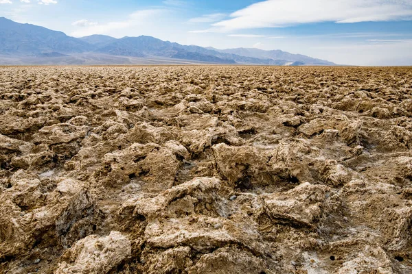 Famous Salt Formations Devils Golf Course Death Valley National Park — Foto de Stock