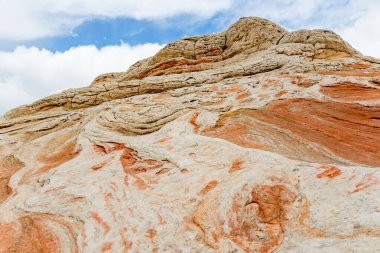 Mindblowing shapes and colors of moonlike sandstone formations in White Pocket, Arizona, USA. Exploring the American Southwest.