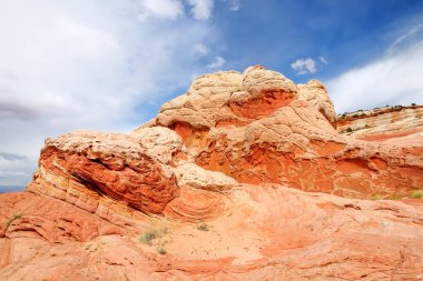 Mindblowing shapes and colors of moonlike sandstone formations in White Pocket, Arizona, USA. Exploring the American Southwest.