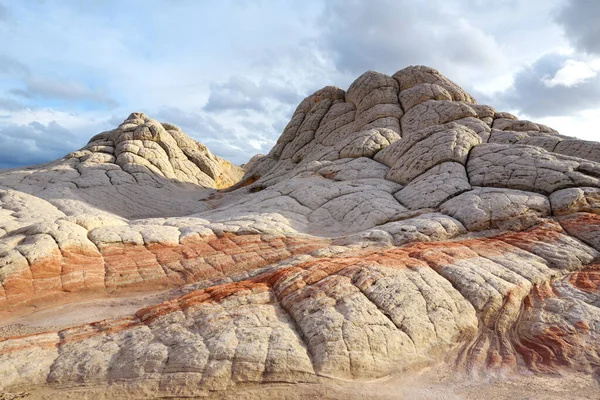 Amazing Shapes Colors Moonlike Sandstone Formations White Pocket Arizona Usa — Stok fotoğraf