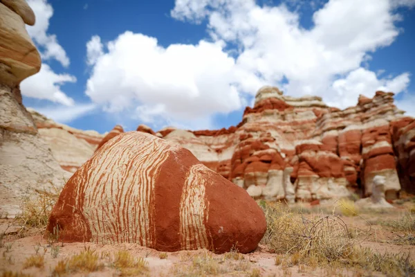Amazing Colors Shapes Sandstone Formations Blue Canyon Hopi Reservation Arizona — Foto Stock