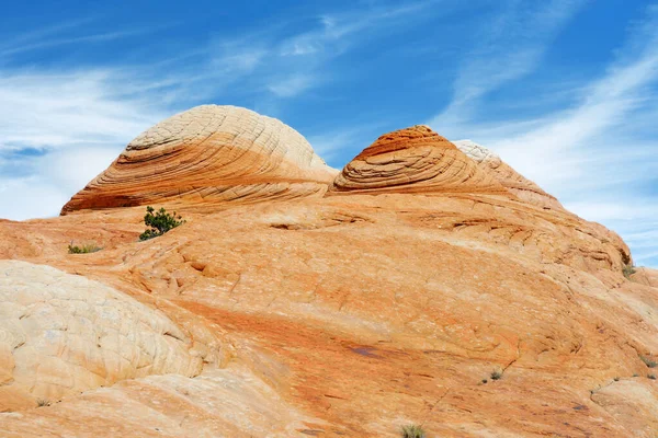 Scenic View Marvelous Red White Sandstone Formations Yant Flat Utah — Stock Photo, Image