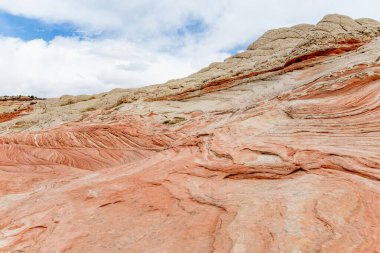Mindblowing shapes and colors of moonlike sandstone formations in White Pocket, Arizona, USA. Exploring the American Southwest.