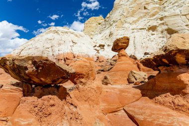 Hoodoo and Paria Rimrocks in the Vermillion Cliffs, Utah, USA. Exploring the American Southwest.