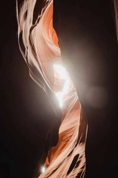 Glowing Colors Upper Antelope Canyon Famous Slot Canyon Navajo Reservation — Foto Stock