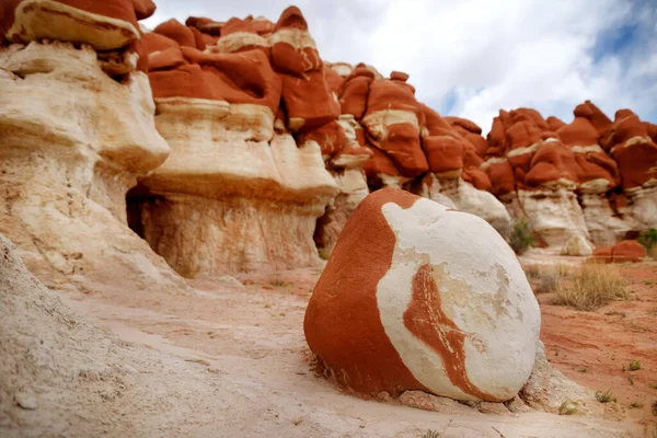 Amazing Colors Shapes Sandstone Formations Blue Canyon Hopi Reservation Arizona — 스톡 사진