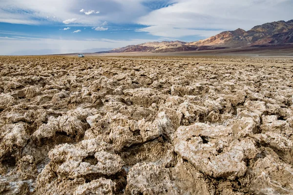 Famous Salt Formations Devils Golf Course Death Valley National Park — Stock Photo, Image