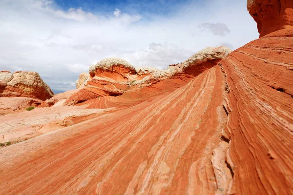 Mindblowing Shapes Colors Moonlike Sandstone Formations White Pocket Arizona Usa — Fotografia de Stock