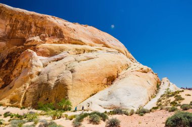 Amazing colors and shapes of sandstone formations in Valley of Fire State Park, Nevada, USA. Exploring the American Southwest.