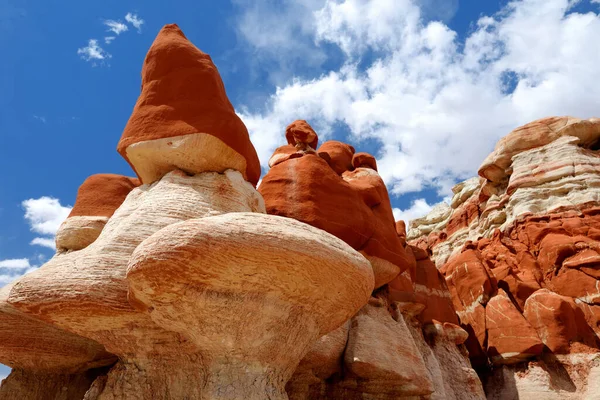 Amazing Colors Shapes Sandstone Formations Blue Canyon Hopi Reservation Arizona — 스톡 사진
