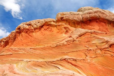 Mindblowing shapes and colors of moonlike sandstone formations in White Pocket, Arizona, USA. Exploring the American Southwest.