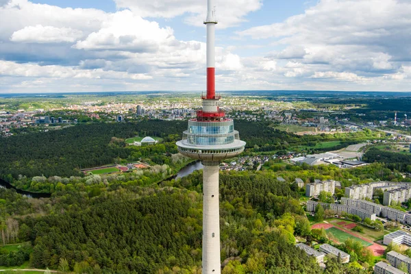 Vilnius Lithuania Mei 2022 Uitzicht Vanuit Lucht Vilnius Toren Het — Stockfoto
