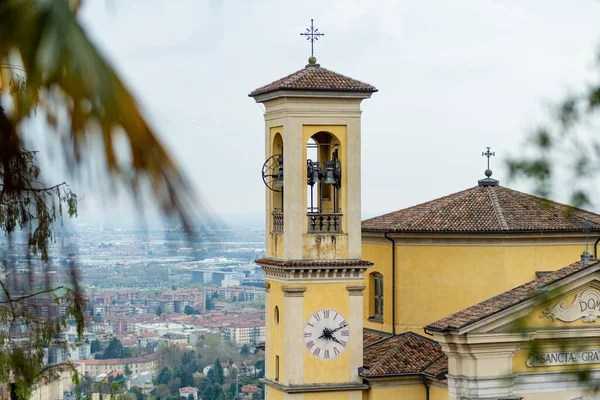 Bergamo Daki Santa Grata Inter Vites Kilisesi Şehrin Üst Bölgesi — Stok fotoğraf