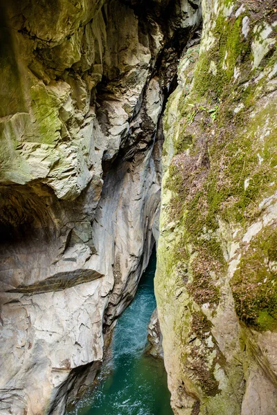 Orrido Bellano Gorge Naturelle Créée Par Érosion Rivière Pioverna Forme — Photo