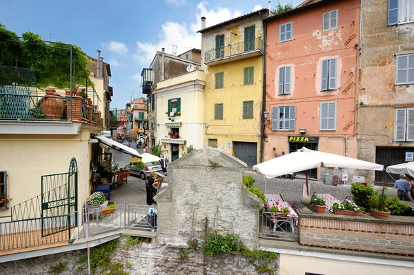 Nemi Italië Mei 2011 Prachtige Middeleeuwse Straat Het Pittoreske Stadje — Stockfoto