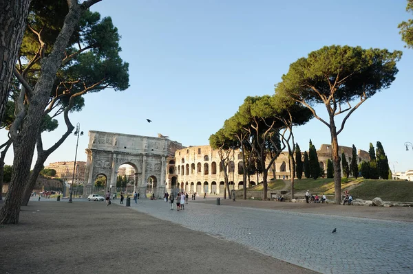 Roma Italia Mayo 2011 Coliseo Monumental Anfiteatro Romano Una Vez — Foto de Stock