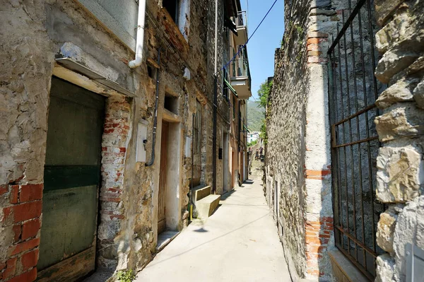 Corniglia Szűk Utcái Cinque Terre Évszázados Falvainak Egyike Amely Olasz — Stock Fotó
