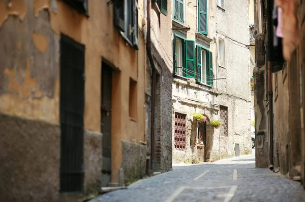 Typické Středověké Uličky Krásném Městě Nemi Itálie — Stock fotografie