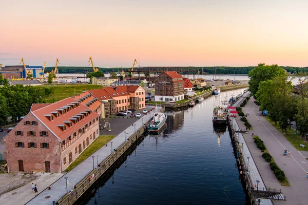 Klaipeda Lithuania Juni 2022 Landschappelijk Uitzicht Oude Binnenstad Van Klaipeda — Stockfoto