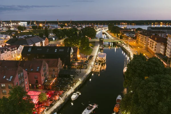 Klaipeda Lithuania June 2022 Scenic Aerial View Old Town Klaipeda — 图库照片