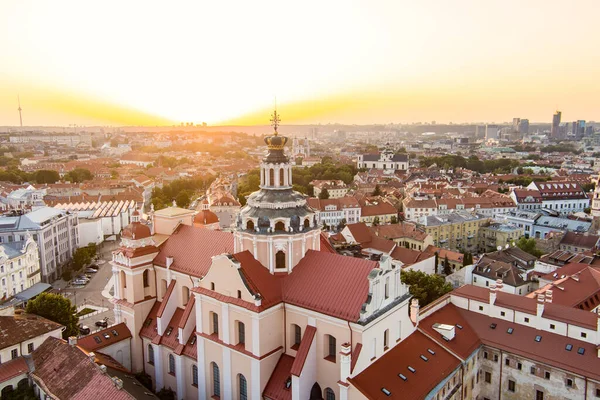 Pemandangan Udara Kota Tua Vilnius Salah Satu Kota Tua Abad — Stok Foto