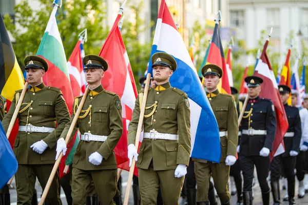 Vilnius Lithuania August 2022 Nato Militair Orkestfestival Vilnius Litouwen België — Stockfoto