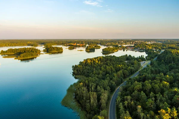 Beautiful Aerial View Lake Galve Favourite Lake Water Based Tourists — ストック写真