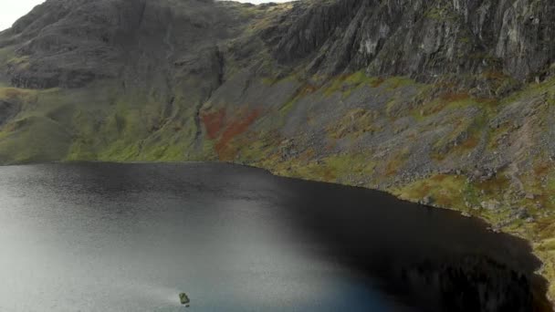 Stickle Tarn Gölü Nün Havadan Görünüşü Cumbria Ngiltere Deki Lake — Stok video