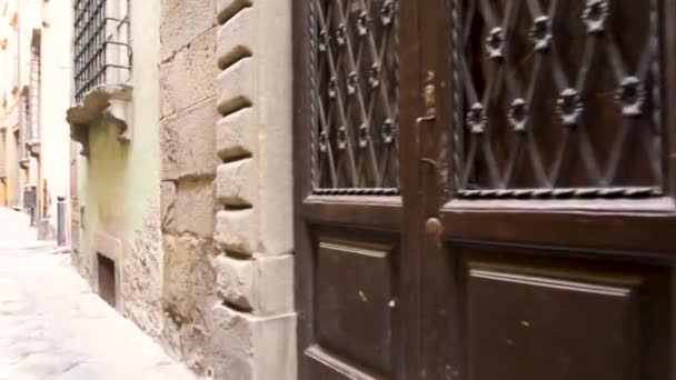 Překrásné Středověké Uličky Města Lucca Známé Svými Nedotčeném Městskými Zdmi — Stock video