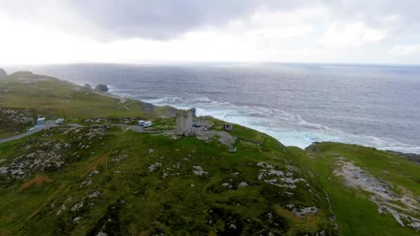 Banbas Crown의 Malin Head의 상징적 Irelands 최북단 유명한 Wild Atlantic — 비디오