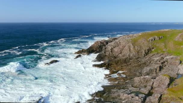 Hells Hole Banbas Crown Malin Head Irelands 최북단 Wild Atlantic — 비디오