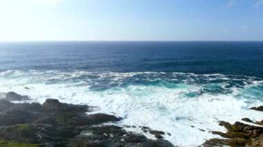Malin Head Coastal Walk, Banbas Crown 'dan batıya Malin Head, Irelands' ın en kuzey noktası, Vahşi Atlantik Yolu, muhteşem kıyı yolu. Doğanın harikaları. Sayısız Keşif Noktaları. Ortak Donegal