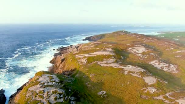 Malin Head Coastal Walk Ścieżka Zachód Banbas Crown Malin Head — Wideo stockowe