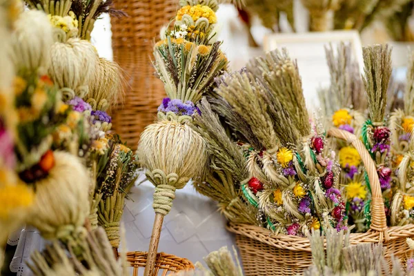 Palmeras Tradicionales Lituanas Pascua Conocidas Como Verbos Venden Kaziukas Mercado — Foto de Stock