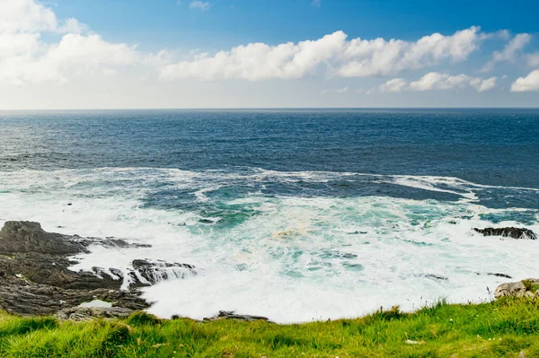 Rivage Accidenté Rocheux Malin Head Point Nord Irlande Wild Atlantic — Photo