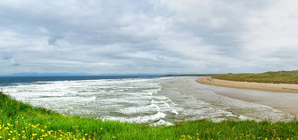 Spectacular Tullan Strand One Donegal Renowned Surf Beaches Framed Scenic — Stock Photo, Image
