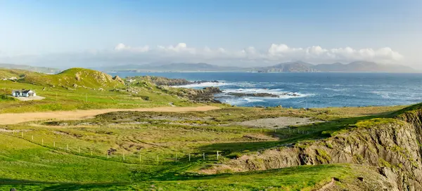 Ineuran Bay Kust Och Klippor Malin Head Irlands Nordligaste Punkt — Stockfoto