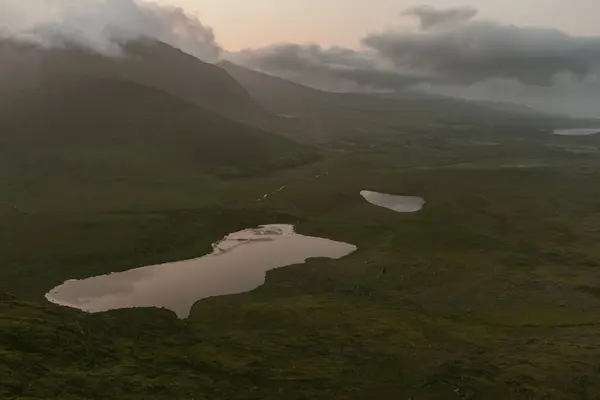 Conor Pass Uno Dei Passi Più Alti Della Montagna Irlandese — Foto Stock
